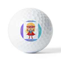 Superhero Girl Value Golf Ball