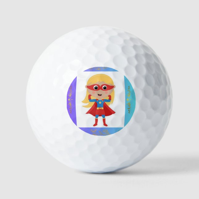 Superhero Girl Value Golf Ball (Front)