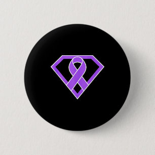 Superhero hero warrior fighter lupus awareness 6 cm round badge