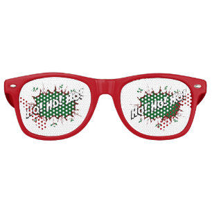 Superhero Ho! Ho! Ho! Retro Sunglasses