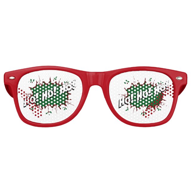 Superhero Ho! Ho! Ho! Retro Sunglasses (Front)
