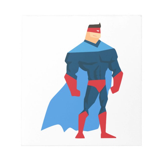 Superhero in Action Notepad (Front)