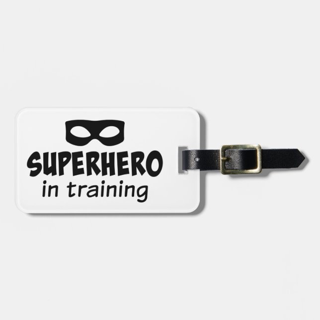 Superhero in Training Luggage Tag (Front Horizontal)
