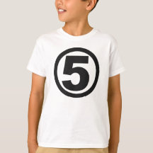 SUPERHERO inspired #5 BIRTHDAY Tee
