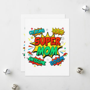Superhero Mum For Women Holiday Card
