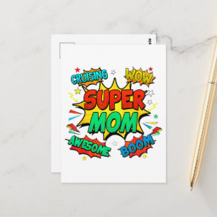 Superhero Mum For Women Postcard