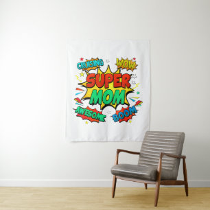 Superhero Mum For Women Tapestry