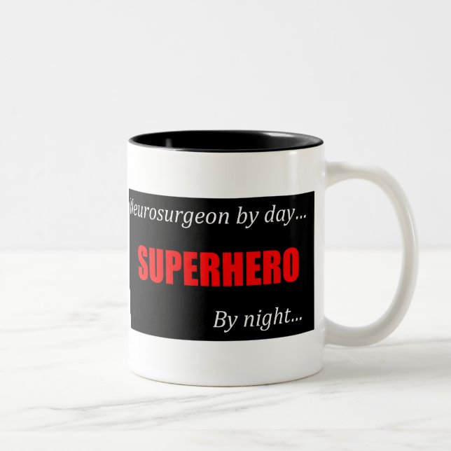 Superhero neurosurgeon mug (Right)