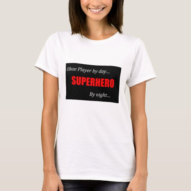 Superhero Oboe T Shirt (Front)