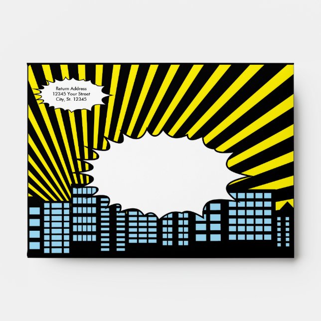 Superhero Party Envelopes (Front)