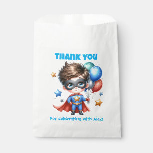 Superhero Party Favour Bag Boys Birthday Editabl