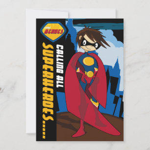 Superhero Party Invitation