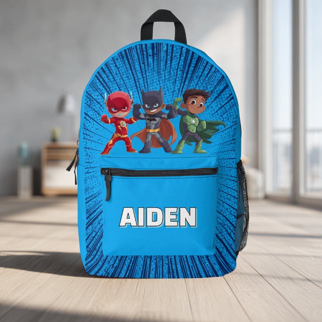 Superhero Personalised Backpack Custom Name Kids (Creator Uploaded)