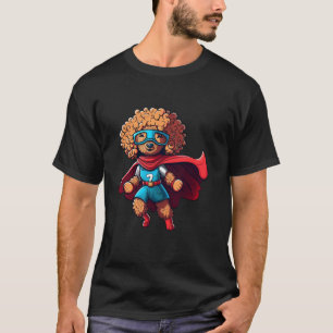 Superhero Poodle Red Cape Super Hero Dog T-Shirt