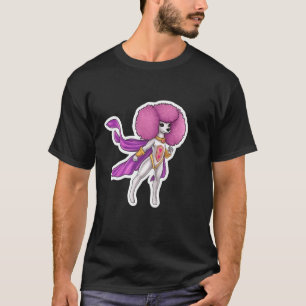 Superhero Poodle Red Cape Super Hero Dog T-Shirt