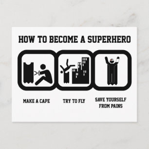 Superhero Postcard