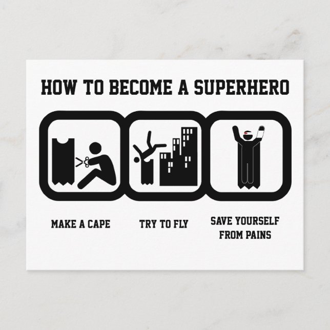 Superhero Postcard (Front)