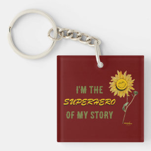 Superhero Red Keychain by Poet Adiela Akoo