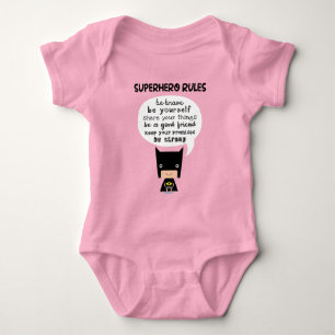 Superhero Rules Baby Bodysuit