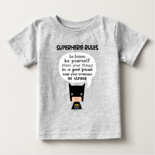 Superhero Rules Baby T-Shirt