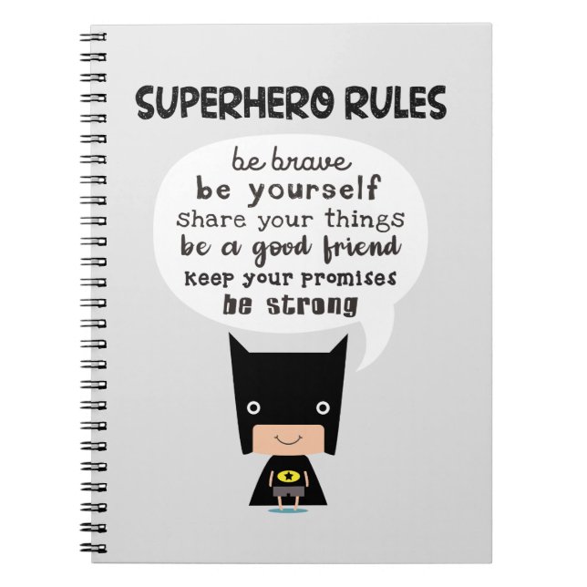 Superhero Rules Notebook (Front)