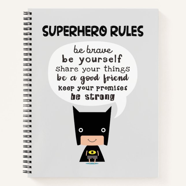 Superhero Rules Notebook (Front)