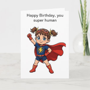 Superhero style card