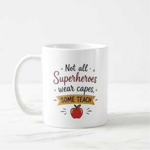Superhero Teacher Personalised Coffee Mug