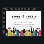 Superhero Theme Joint Birthday Invitation<br><div class="desc">Cute Superhero Comic Book theme,  joint birthday party invitation.</div>