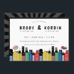 Superhero Theme Joint Birthday Invitation<br><div class="desc">Cute Superhero Comic Book theme,  joint birthday party invitation.</div>