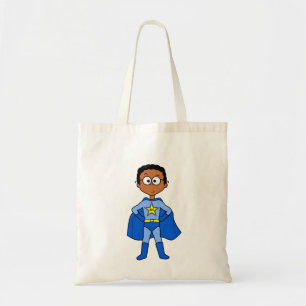 superhero tote bag for kids whimsical character