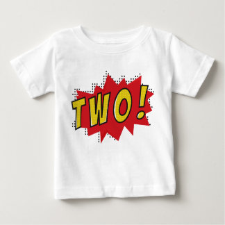 Superhero two years old party birthday boys baby T-Shirt