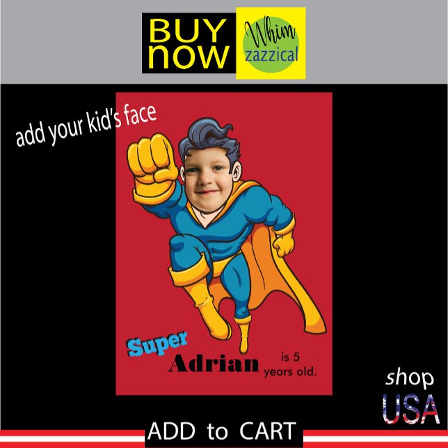 Superhero Unique Special Fun Children's Birthday Card ("Superhero-themed birthday card for kids"
"Children's superhero birthday card online"
"Comic book)