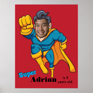 Superhero Unique Special Fun Children's  Poster