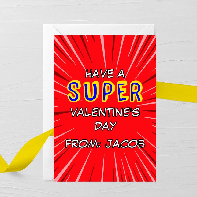 Superhero Valentine’s Day Card (Creator Uploaded)