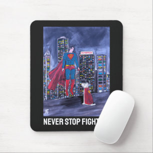 Superheroes Best Friend Painting by Alfred Fox Mouse Pad