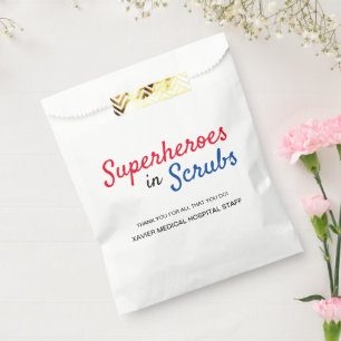 Superheroes in Scrubs Custom Hospital staff Favour Bag