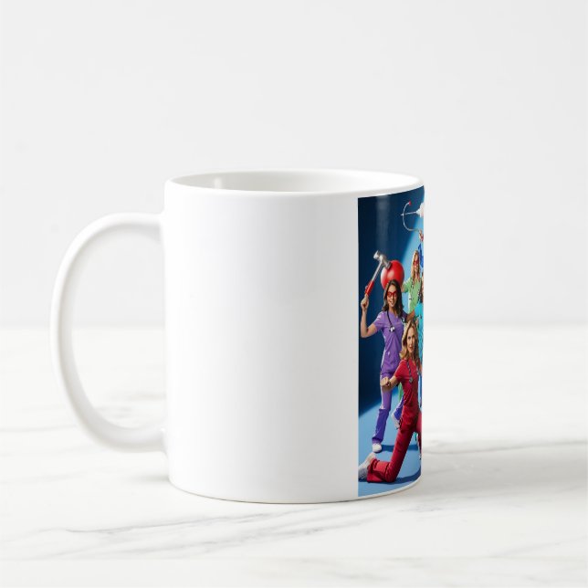 Superheroes in Scrubs Mug – Celebrate Medical Hero (Left)