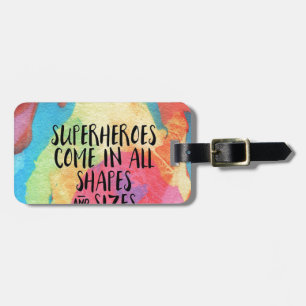superheroes-inspirational- luggage tag