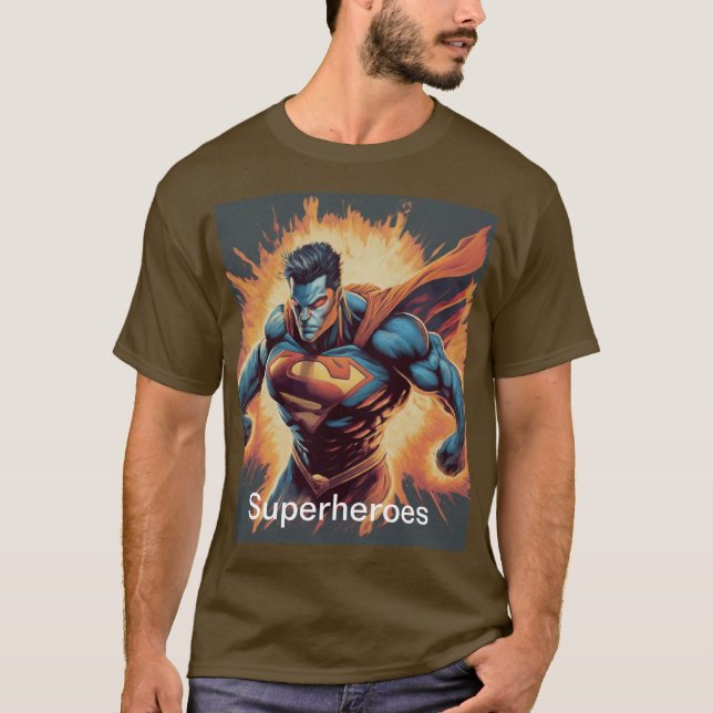 Superheroes T-shirt Design  (Front)
