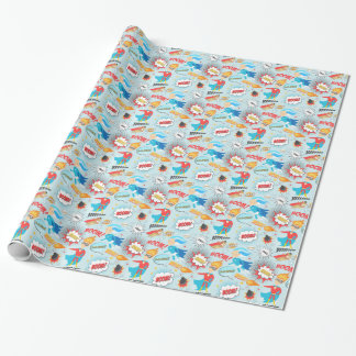 Superheroes Wrapping Paper