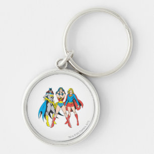 Superheroines Pose Key Ring