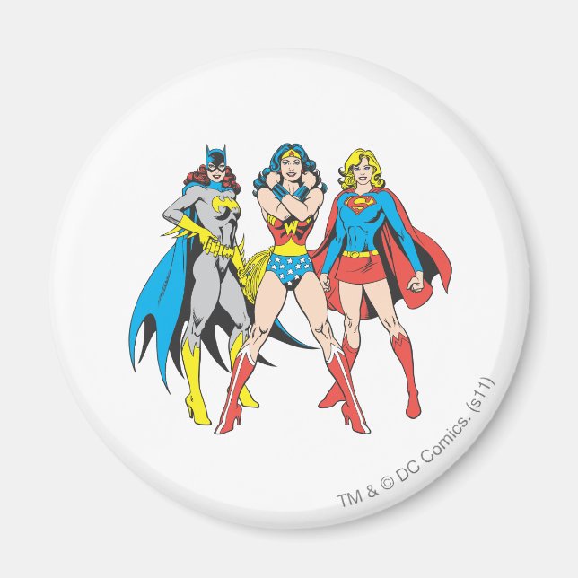Superheroines Pose Magnet (Front)