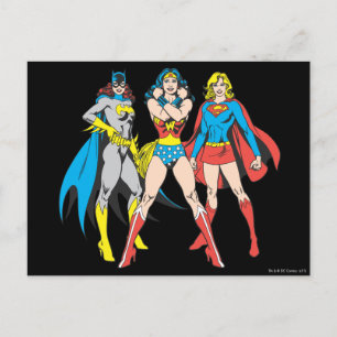 Superheroines Pose Postcard