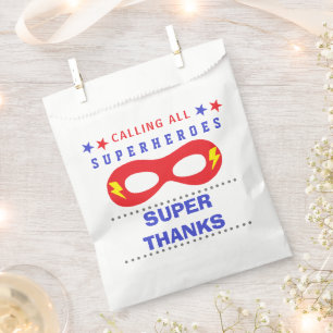 Superheros Party Super thank you Favour Bag