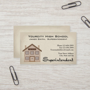 Superintendent Business Card