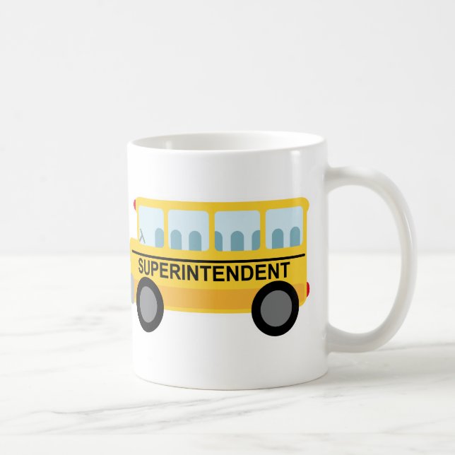 Superintendent Gift (School Bus) Coffee Mug (Right)