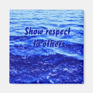 Superior Blue Reflections in Photo Magnet