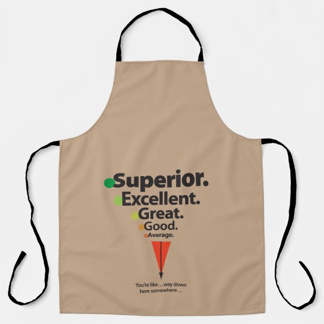 Superior, Excellent, Great Spots Apron (Front)