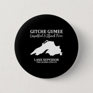 Superior, Great Lake, Gitche Gumee Apparel Lakes  6 Cm Round Badge